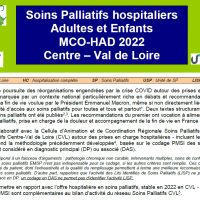 Soins Palliatifs hospitaliers en Centre-Val de Loire, Adultes et Enfants MCO-HAD 2022