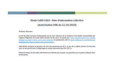 Information patient CaDO-COLO